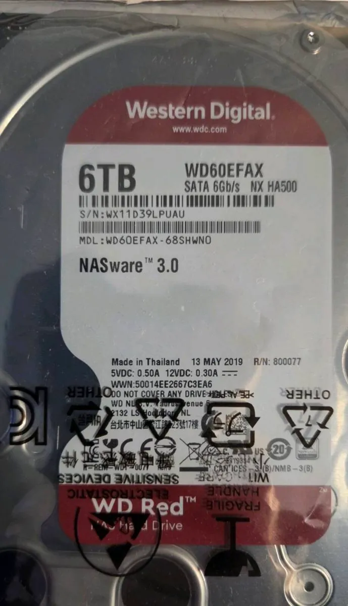 New 6TB 3.5" NAS Disks