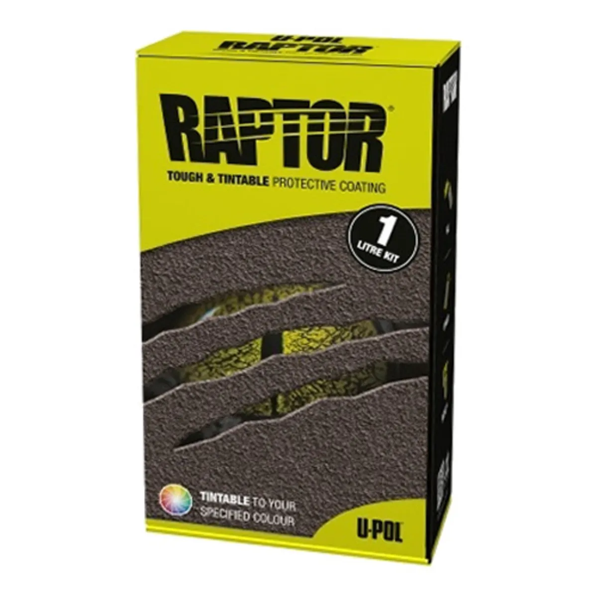 U-POL RAPTOR Tintable Spray on Liner Kit 1ltr - Image 1
