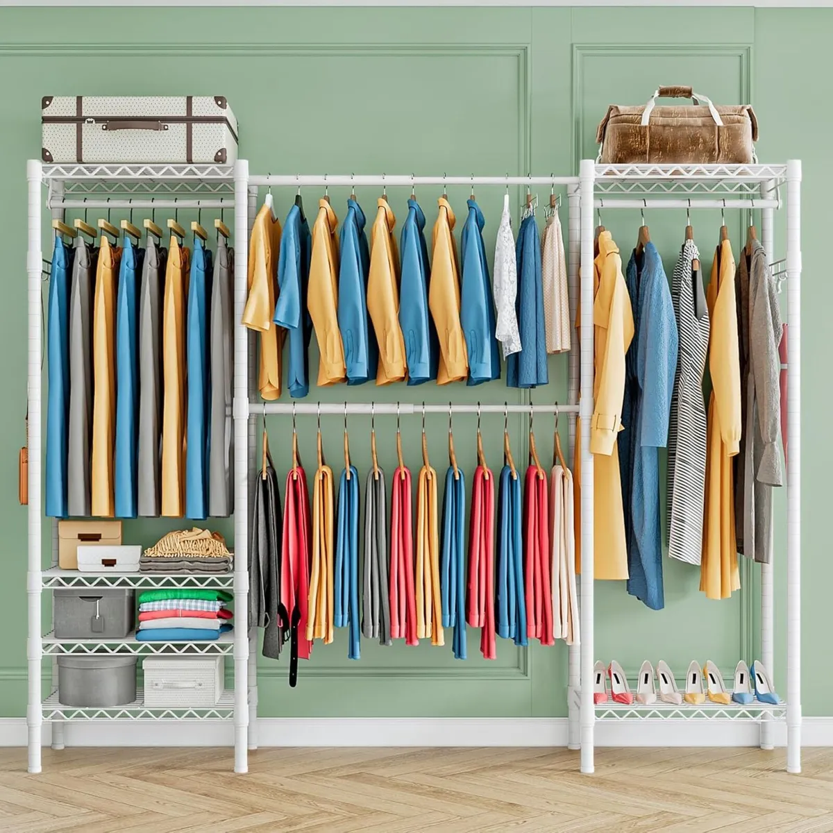 Expandable Wardrobe and Closet Organizer Freestand - Image 2
