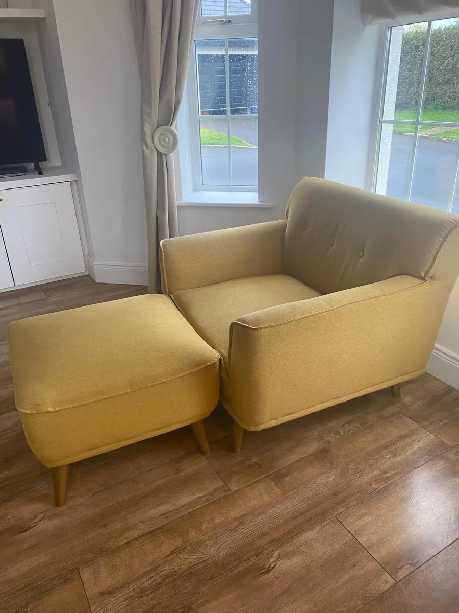 Chair  and foot stool - Image 2