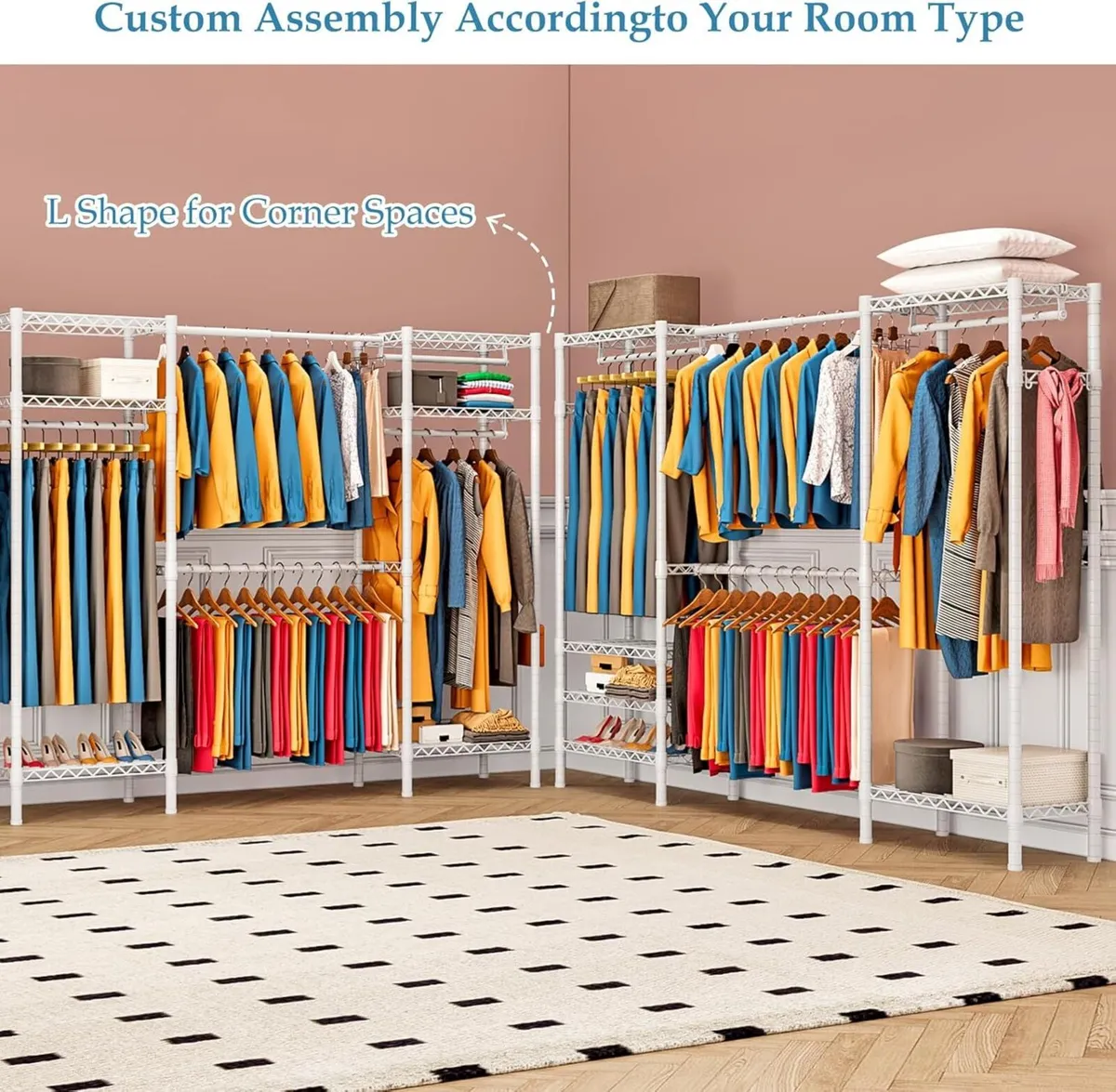 Expandable Wardrobe and Closet Organizer Freestand - Image 4