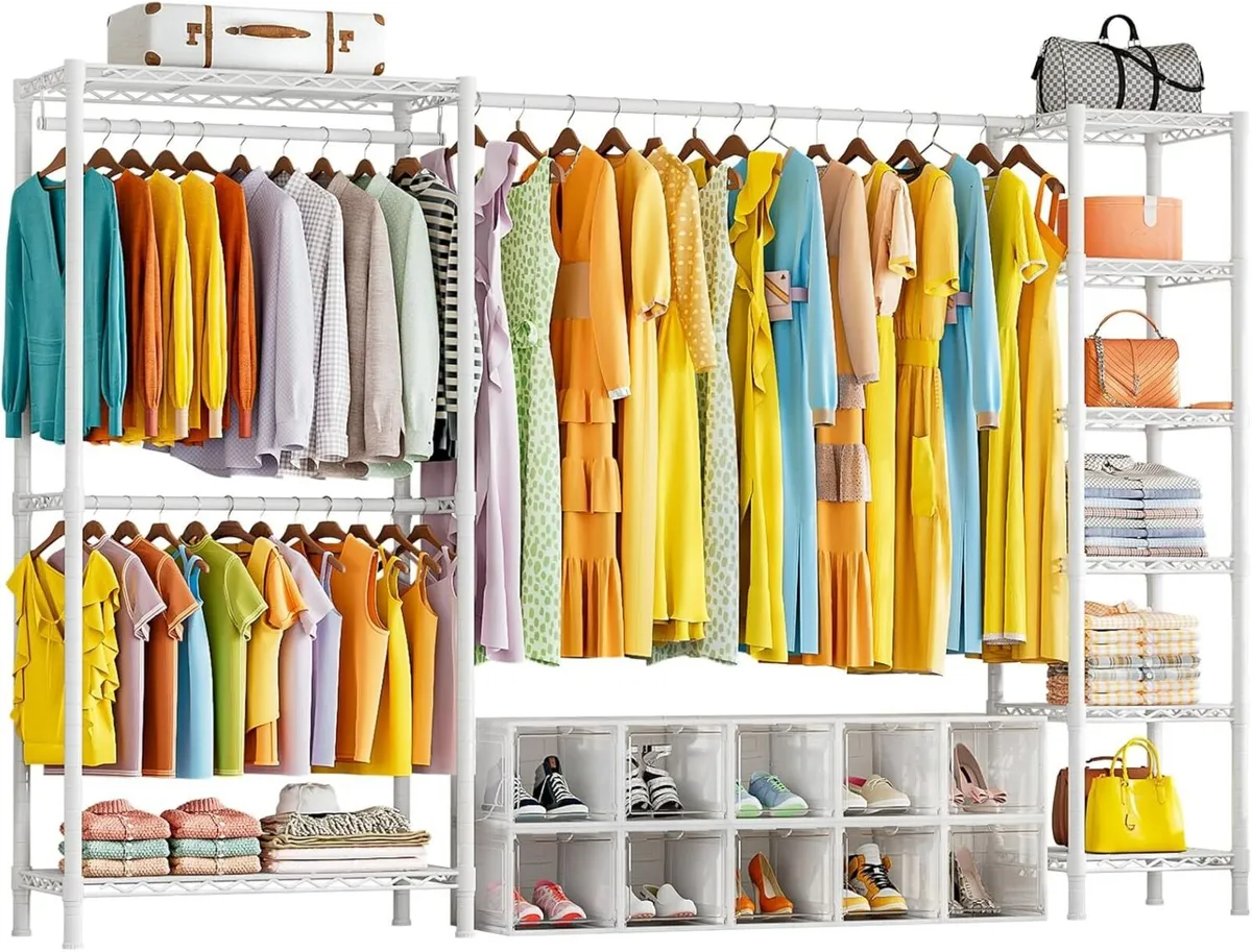 Extendable Clothes Rails Heavy Duty Clothing - Image 1