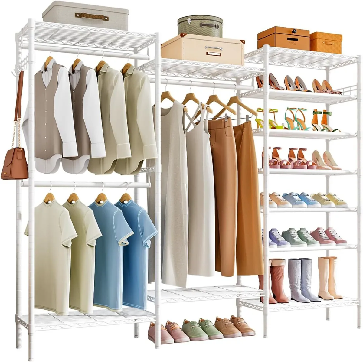 Heavy Duty Clothes Rails Free Standing Rail Coat - Image 1