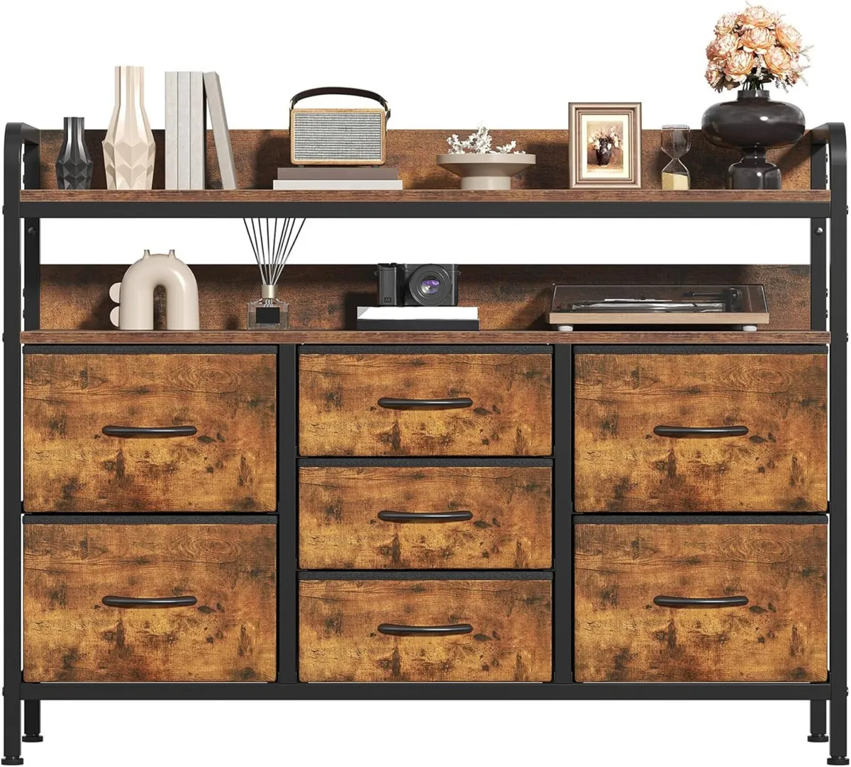 7-Drawer Fabric Chest Of Drawers for Bedroom - 4 - Image 1