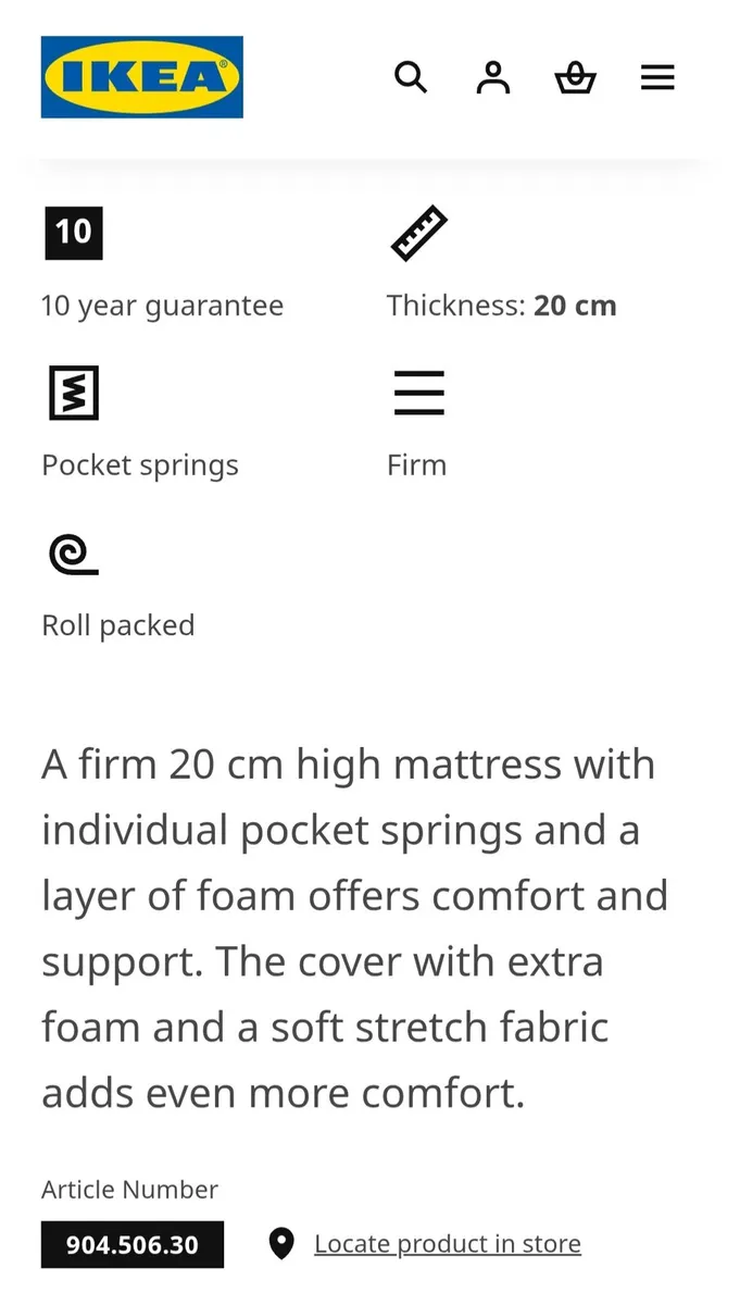 IKEA Vesteroy mattres - Image 3