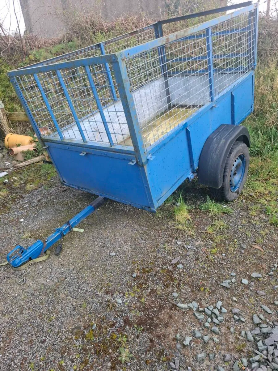 Car trailer with sides - Image 1