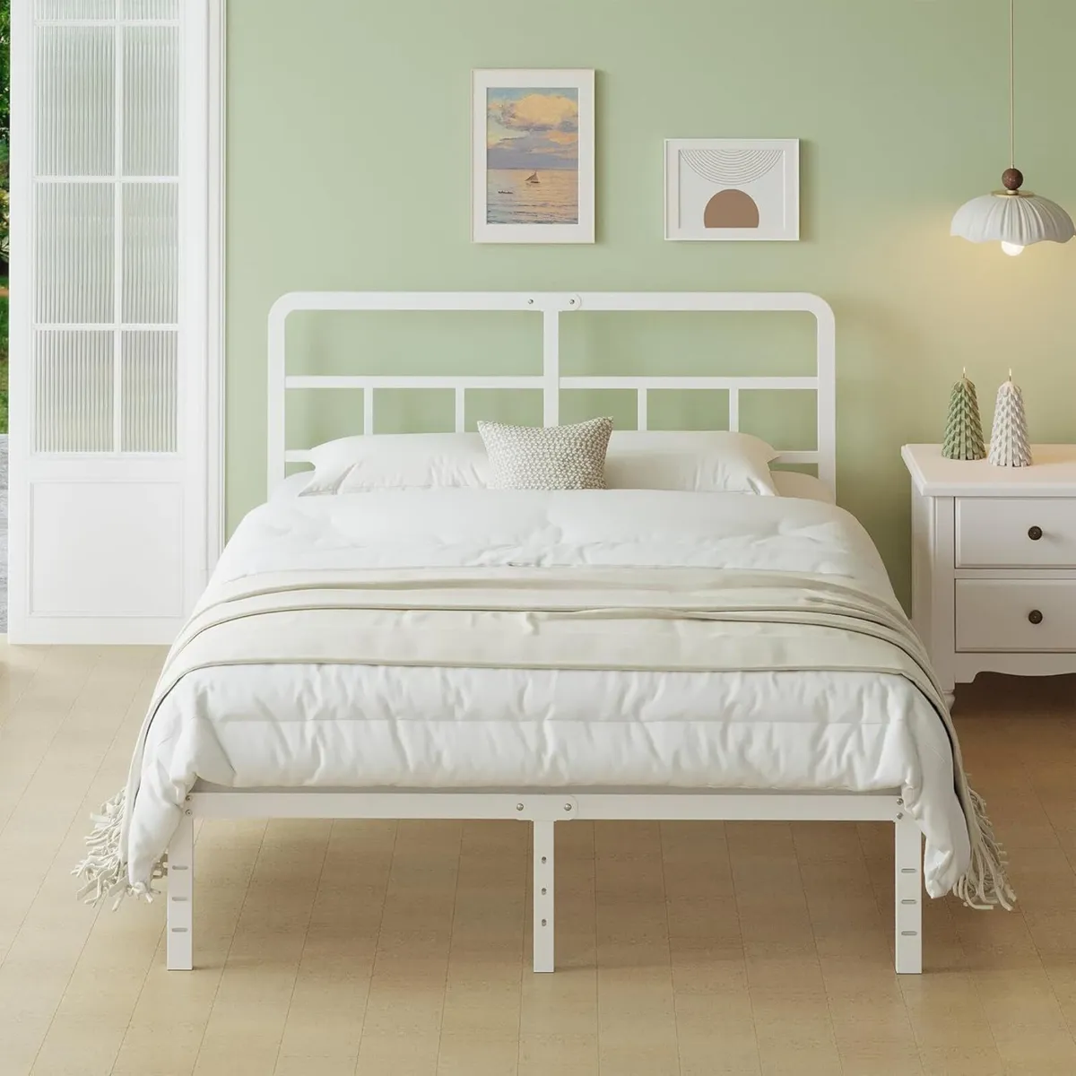 5ft King Size Bed Frame 36 cm High with Curved - Image 3