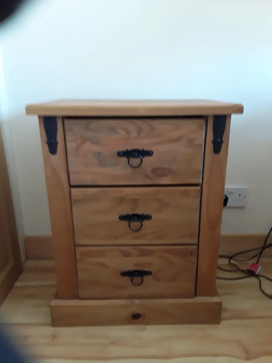 Solid wooden Corona tree draw Locker as new - Image 1