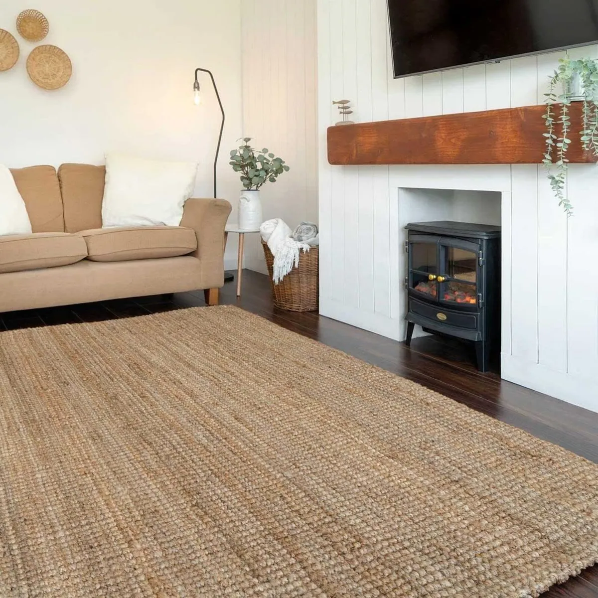 Natural Durable Eco Friendly Jute Area Rug - Image 2