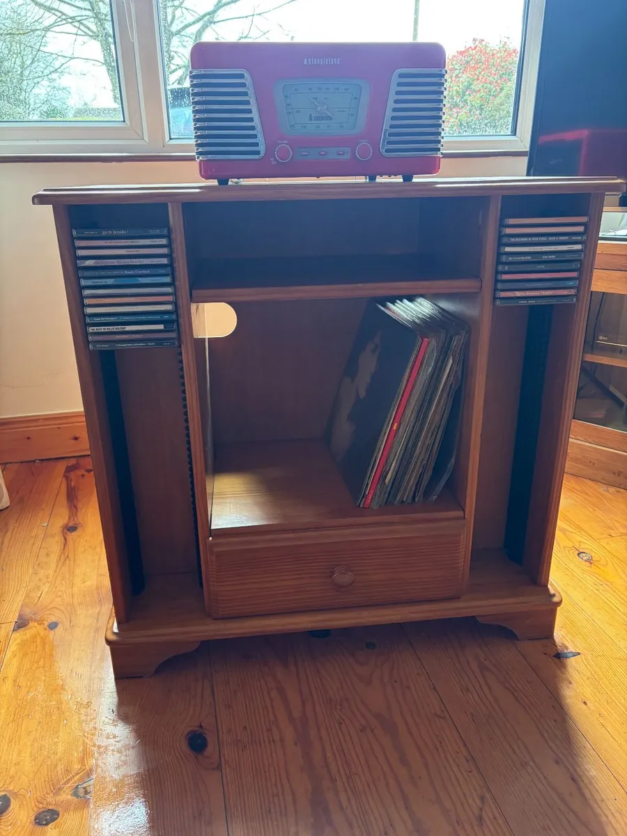 Vinyl Record and CD Cabinet - Image 1