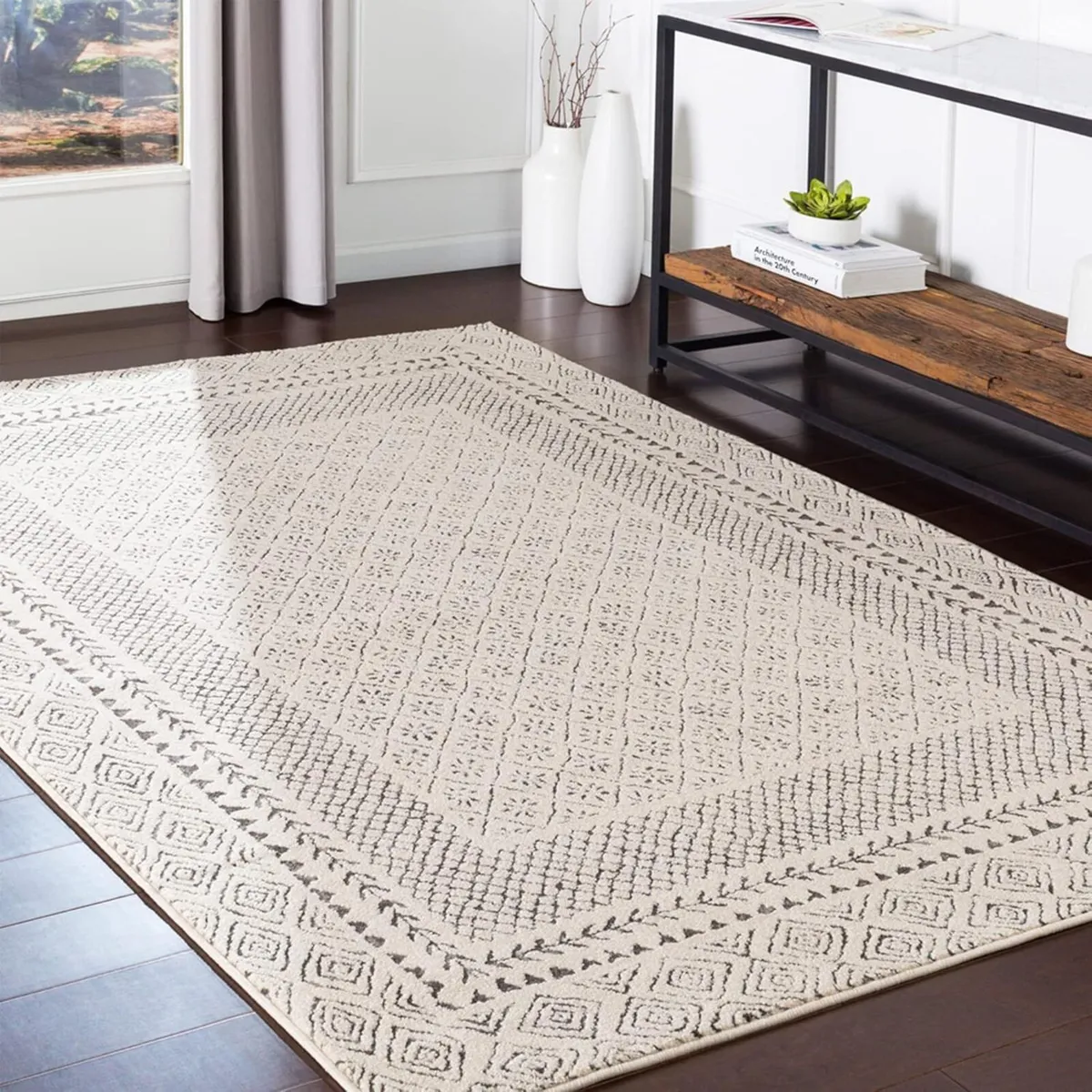 Monaco Geometric Rug - Scandi Area Rugs Living - Image 1