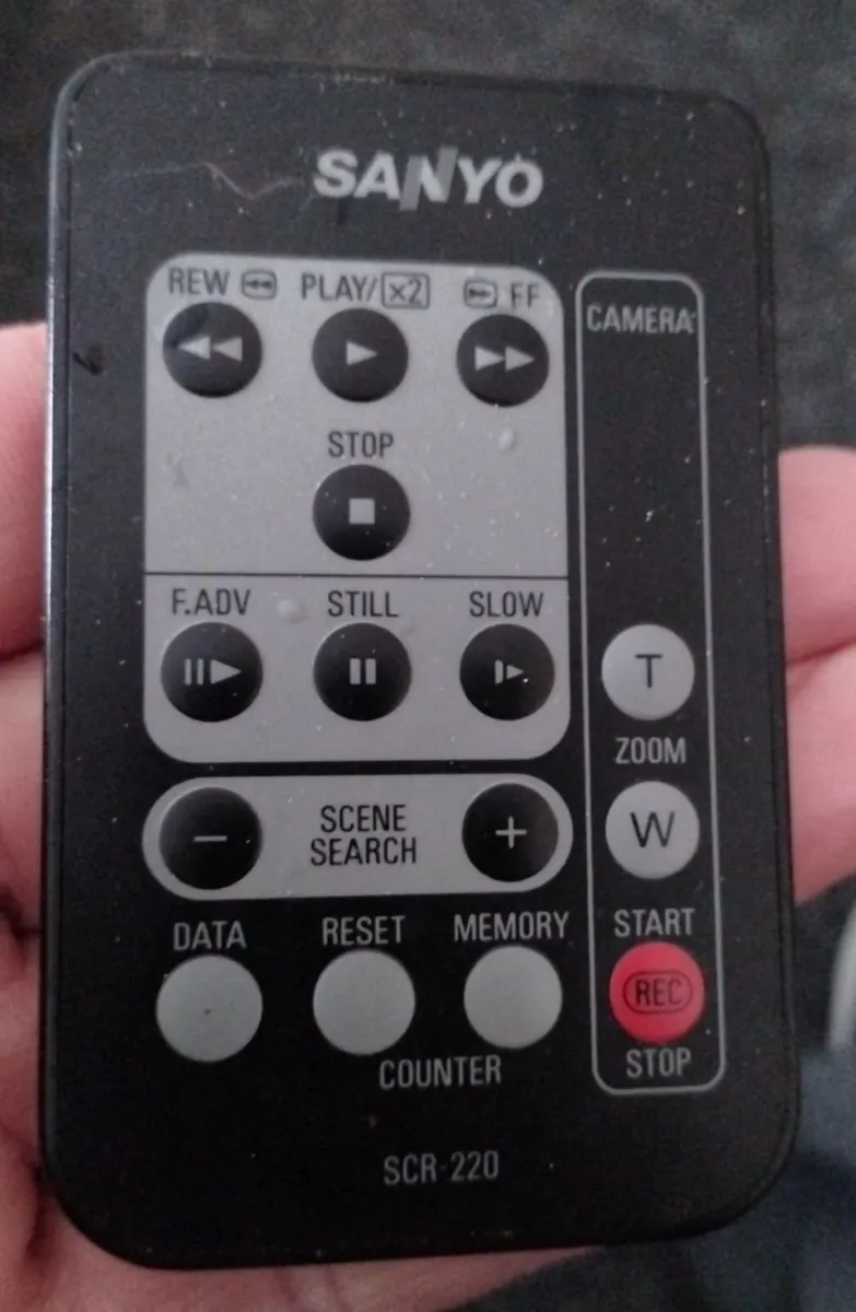 SANYO Scr-220 Camcorder Remote Control Vm-ex220p V - Image 1