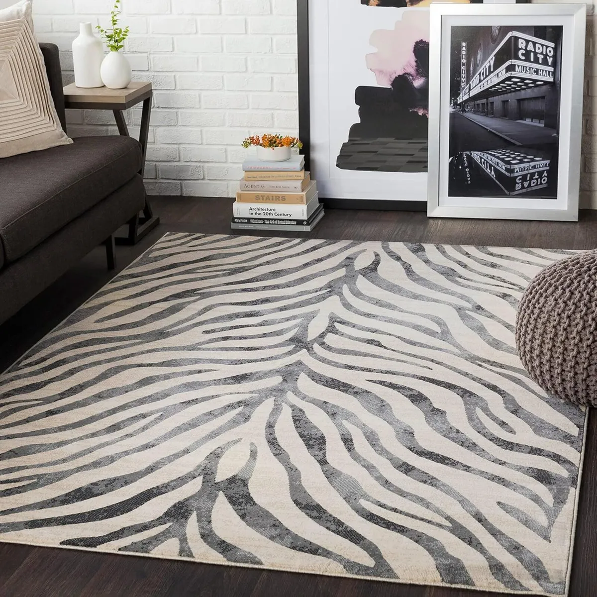 Luanda Geometric Rug - Scandi Area Rugs Living - Image 1