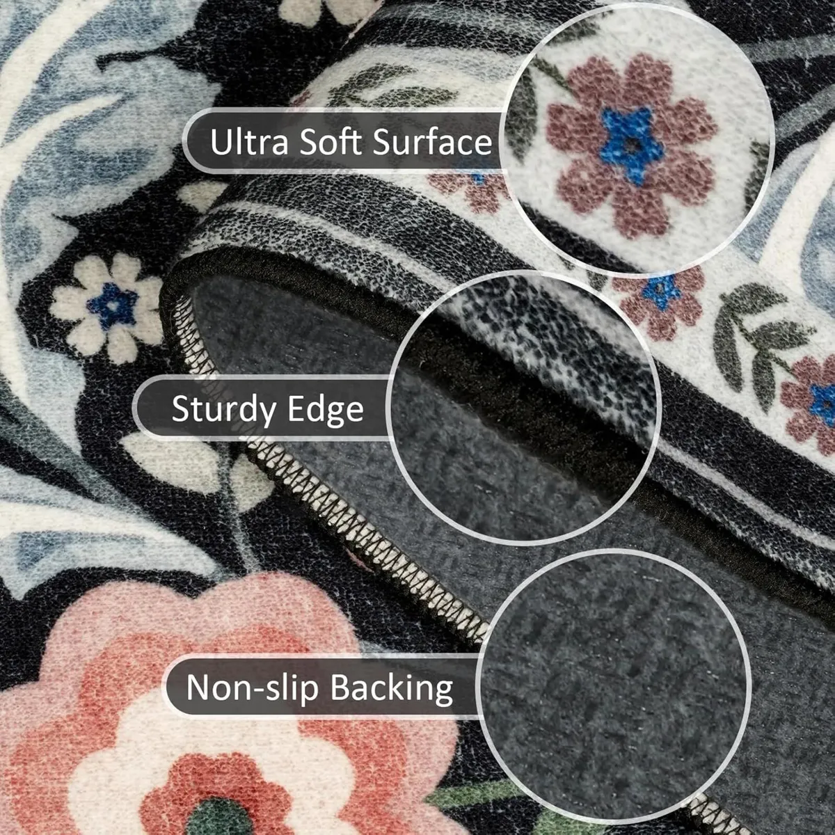 Washable Rugs Living Room Large 160x230cm Boho - Image 4