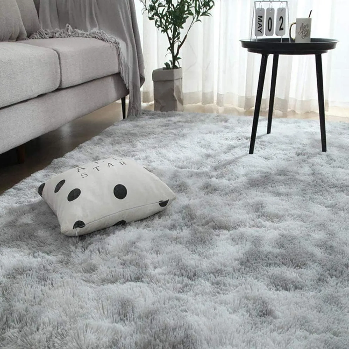 Area Rugs Fluffy Bedroom Carpet Soft Floor Mat - Image 2