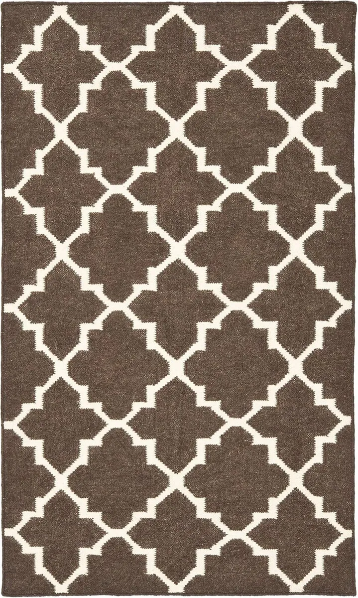 Contemporary Indoor Flatweave Rectangle Area Rug - Image 1