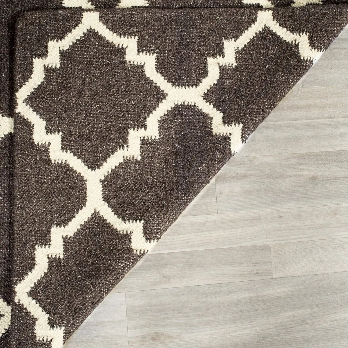 Contemporary Indoor Flatweave Rectangle Area Rug - Image 3