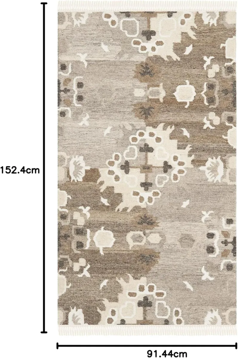 Moroccan Boho Tribal Indoor Flatweave Rectangle - Image 2