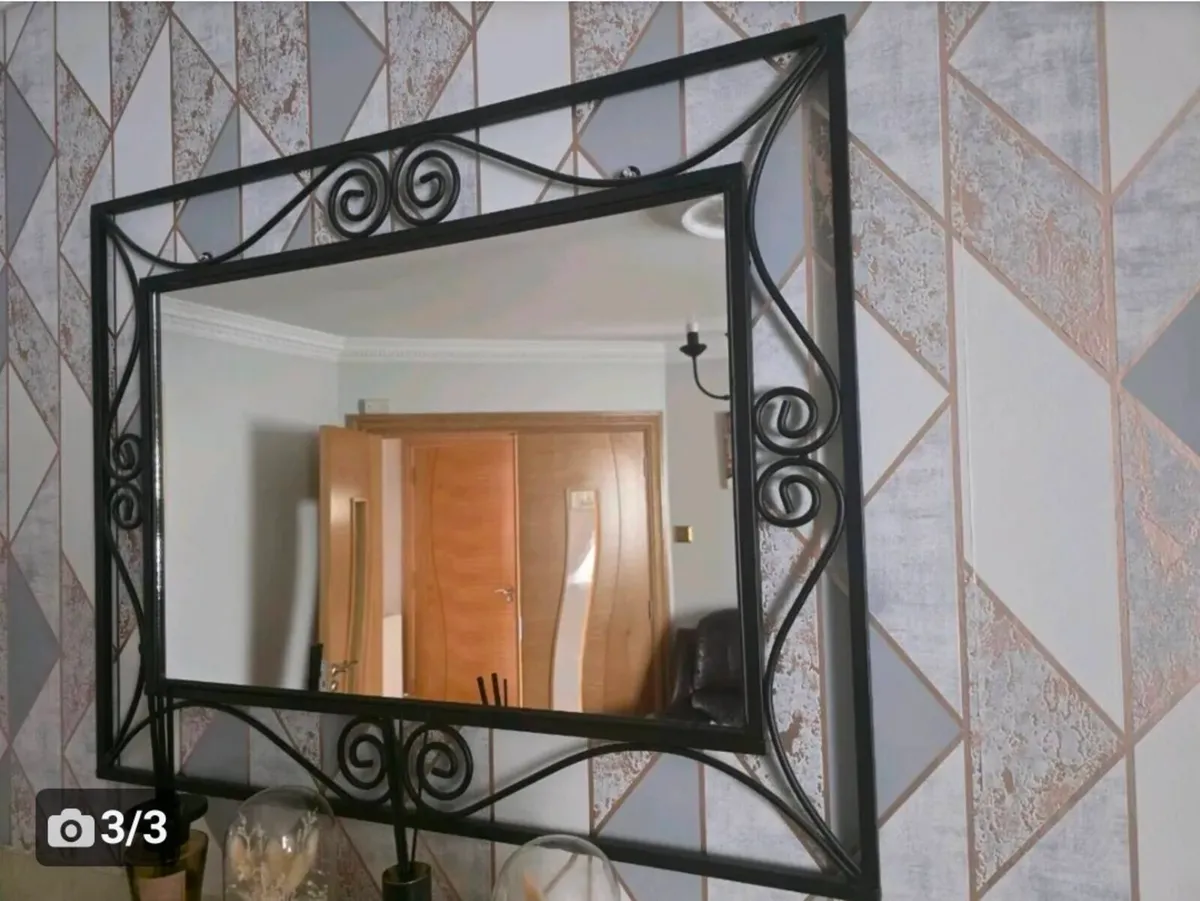 Iron mirror  excellent condition