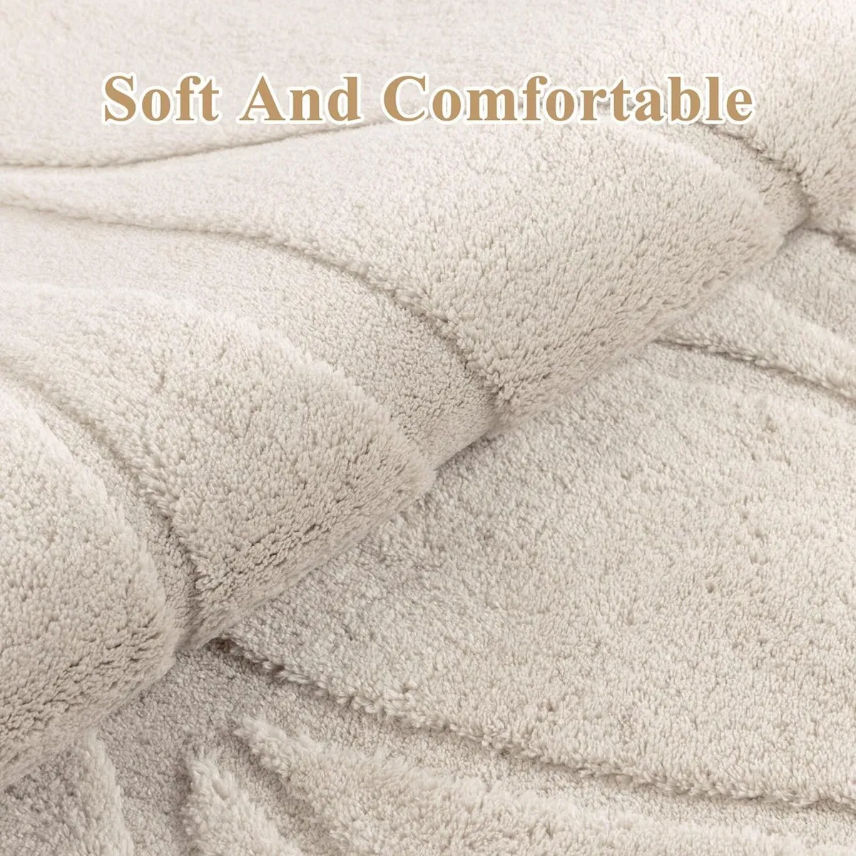 Large Rugs for Living Room Fluffy Short Pile Rug - Image 3