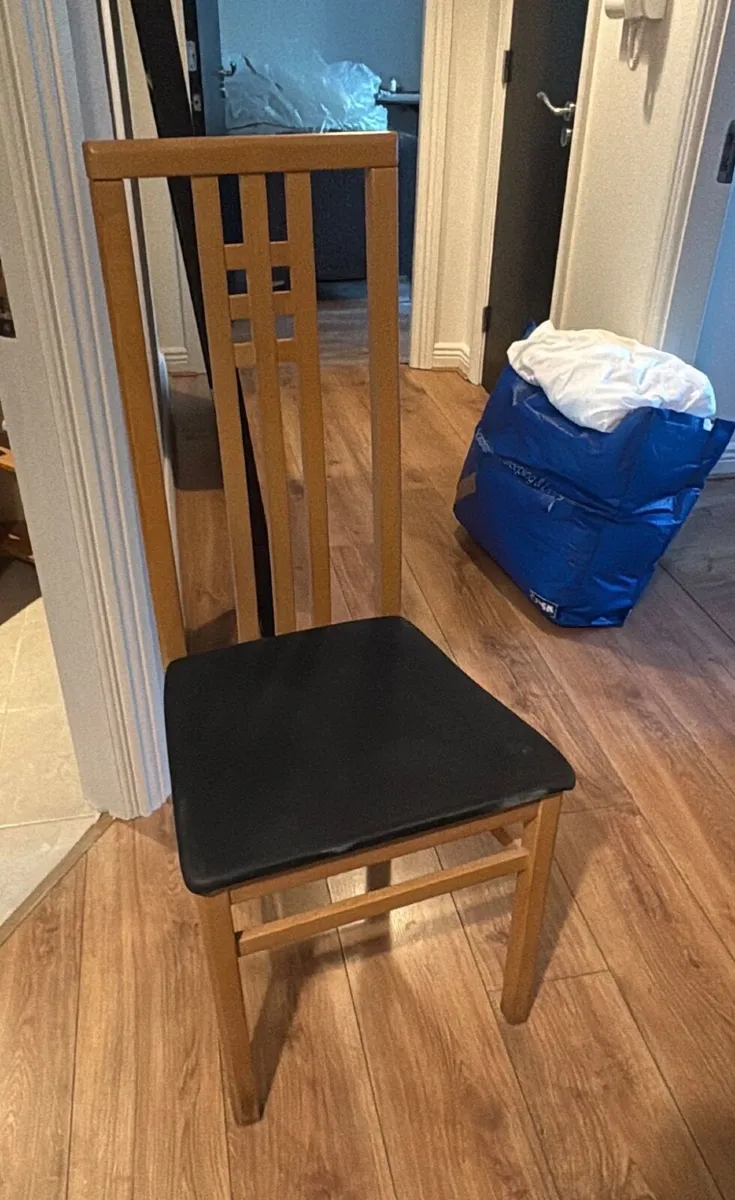 FREE 4 timber high back Dining chairs - Image 2