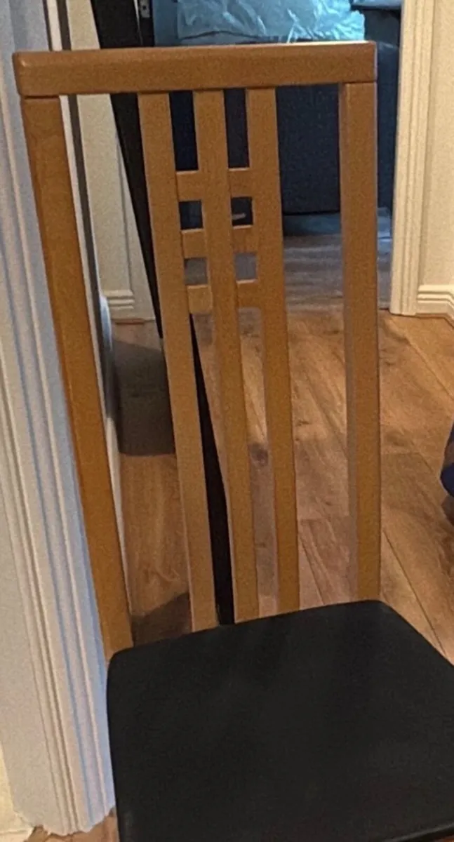 FREE 4 timber high back Dining chairs - Image 3
