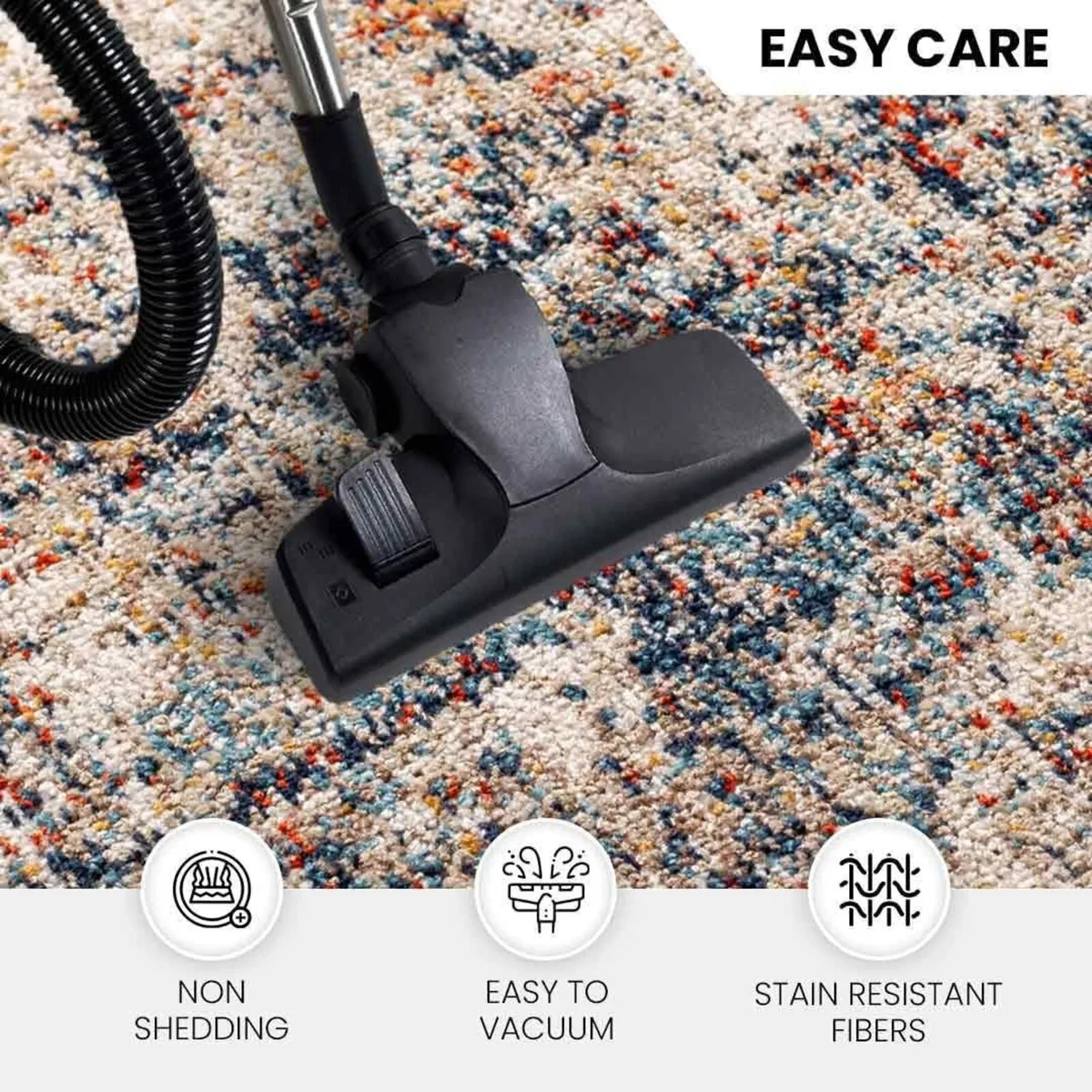 Asward Indoor Outdoor Rug - Large Boho for Living - Image 2