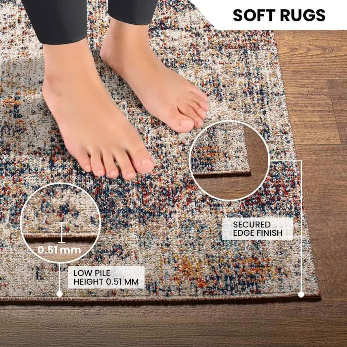Asward Indoor Outdoor Rug - Large Boho for Living - Image 4
