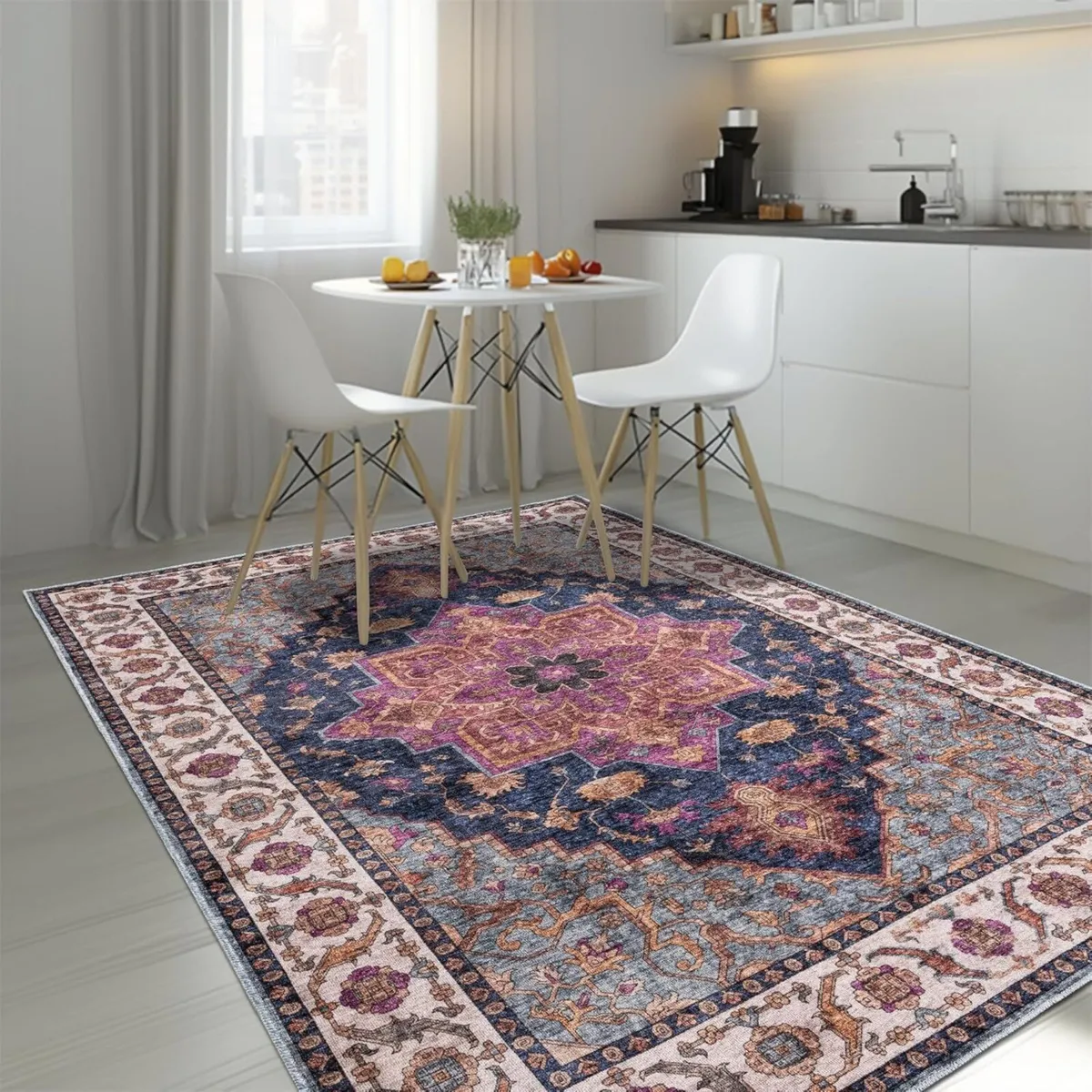 Machine Washable Rug -c Cotton Low Pile Carpet - Image 3