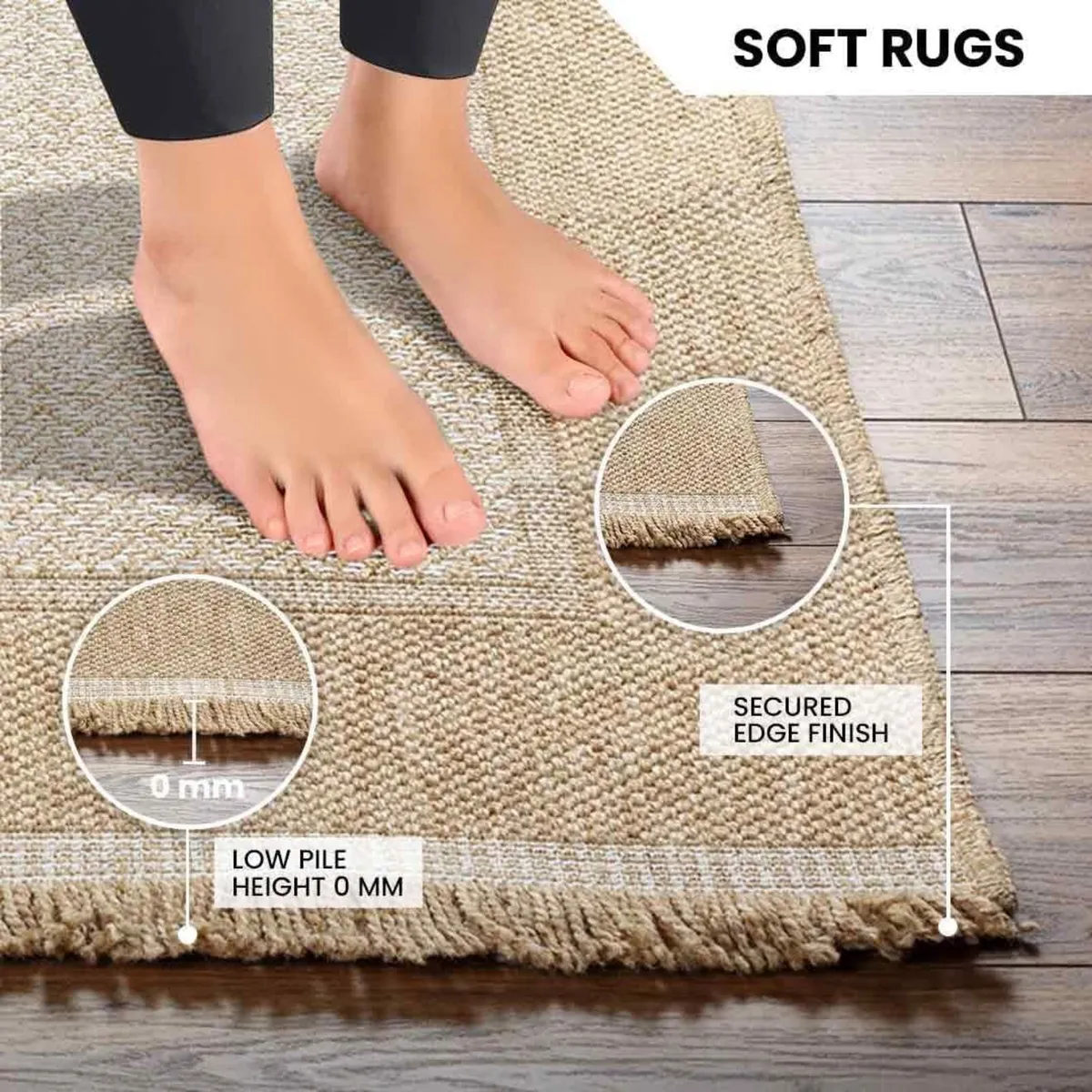 Perth Indoor Outdoor Rug - Large Boho Rugs for - Image 4