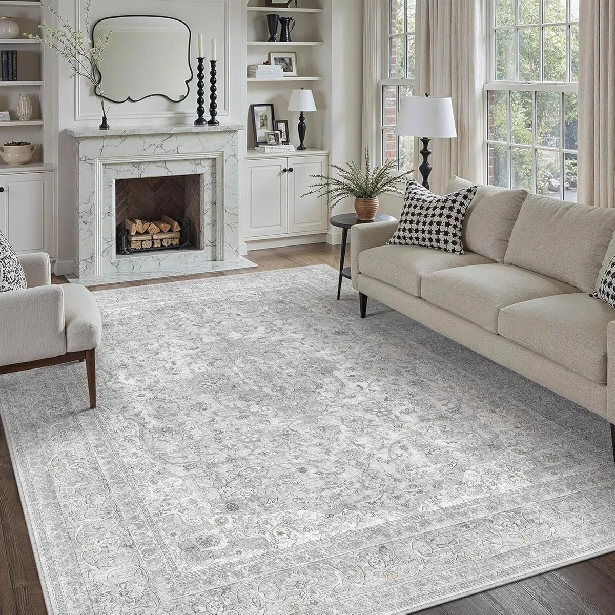 Vintage Living Room Area Rug 200x300cm Machine - Image 1