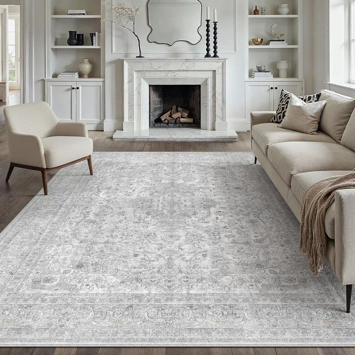 Vintage Living Room Area Rug 200x300cm Machine - Image 4