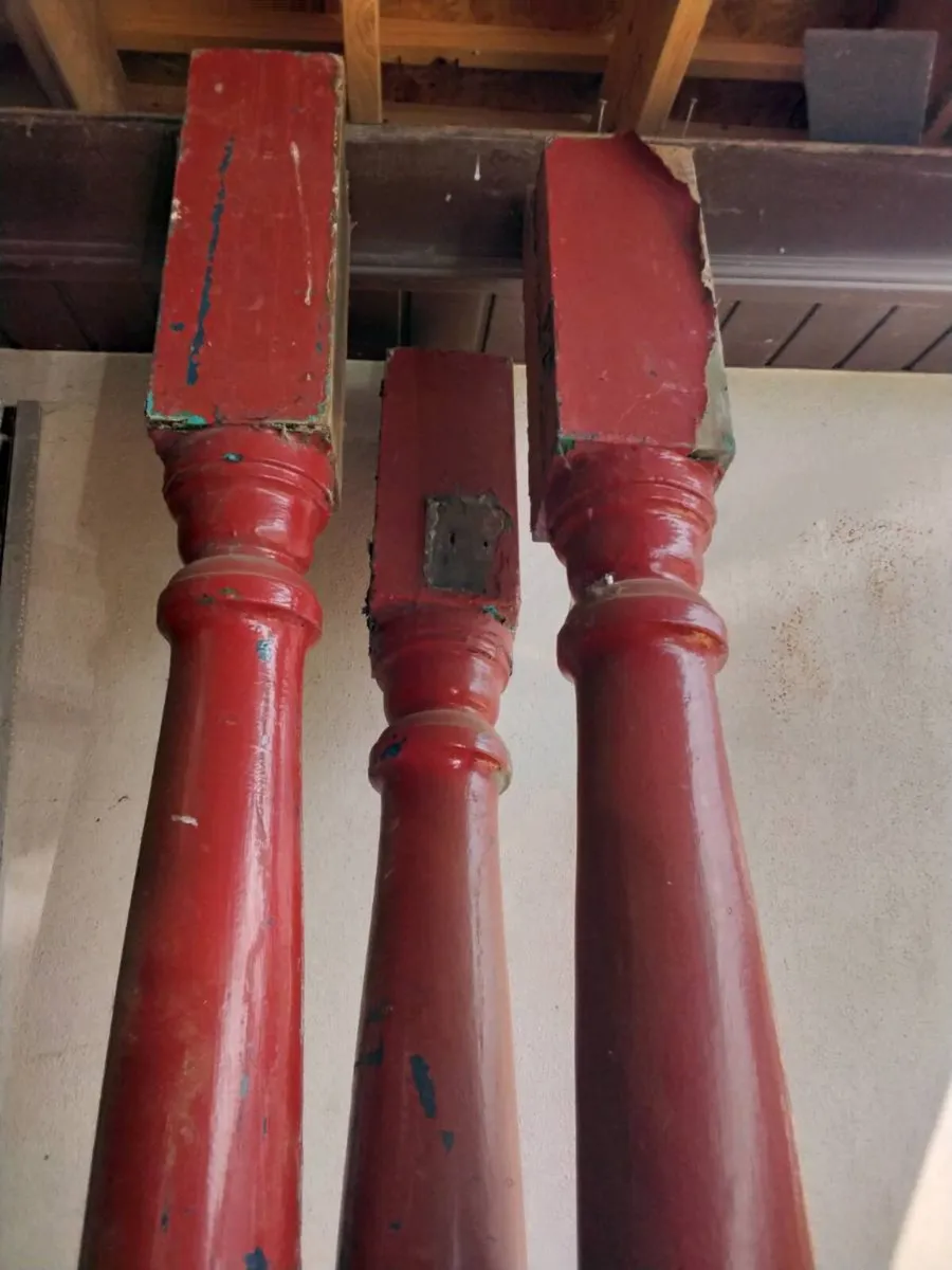 Old pitch pine beads - Image 1