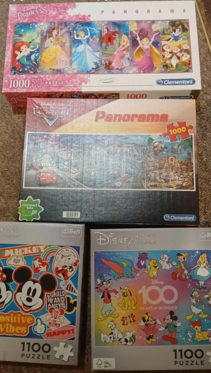 4 disney 1000 piece jigsaw puzzles - Image 2