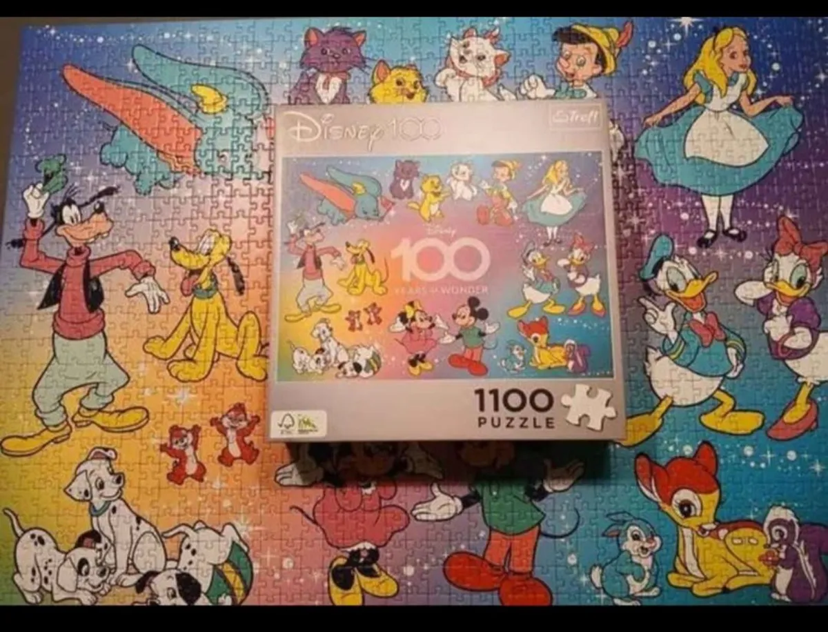 4 disney 1000 piece jigsaw puzzles - Image 1