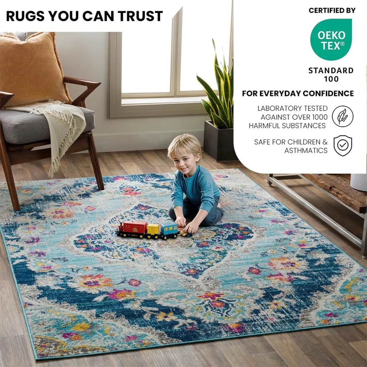 Palma Vintage – Area Carpet 160x216 cm for Living - Image 3