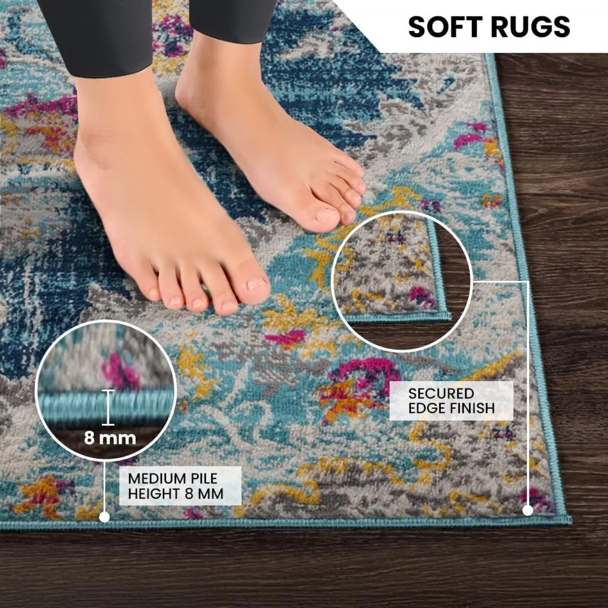 Palma Vintage – Area Carpet 160x216 cm for Living - Image 4