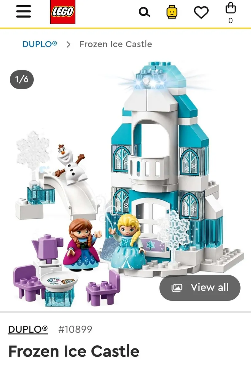 Duplo lego frozen castle disney set with 3 figures - Image 2