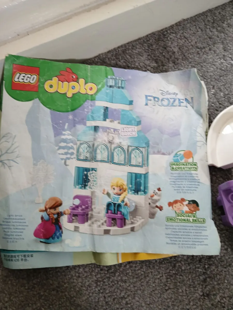 Duplo lego frozen castle disney set with 3 figures - Image 4
