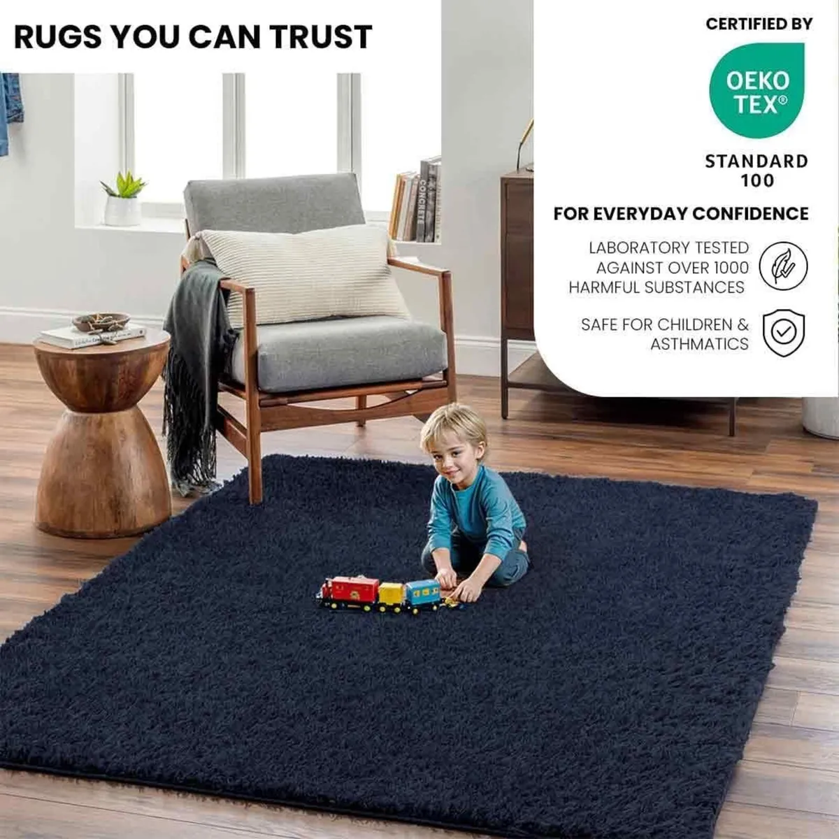 Shaggy - Modern Berber Living Room Large 120x180 - Image 3