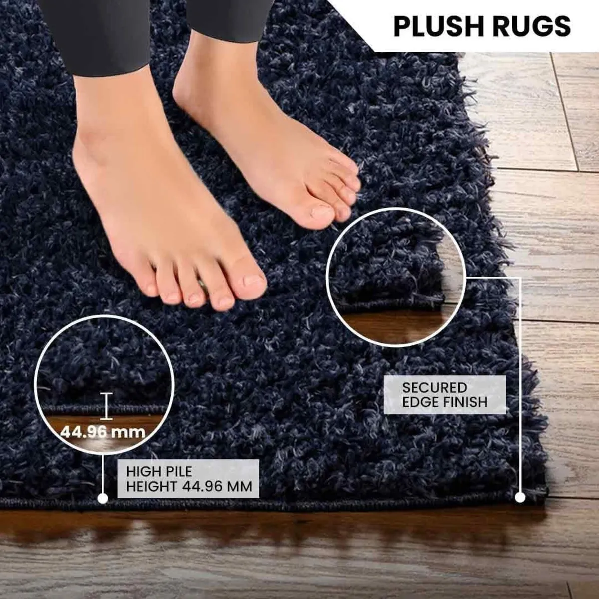 Shaggy - Modern Berber Living Room Large 120x180 - Image 4