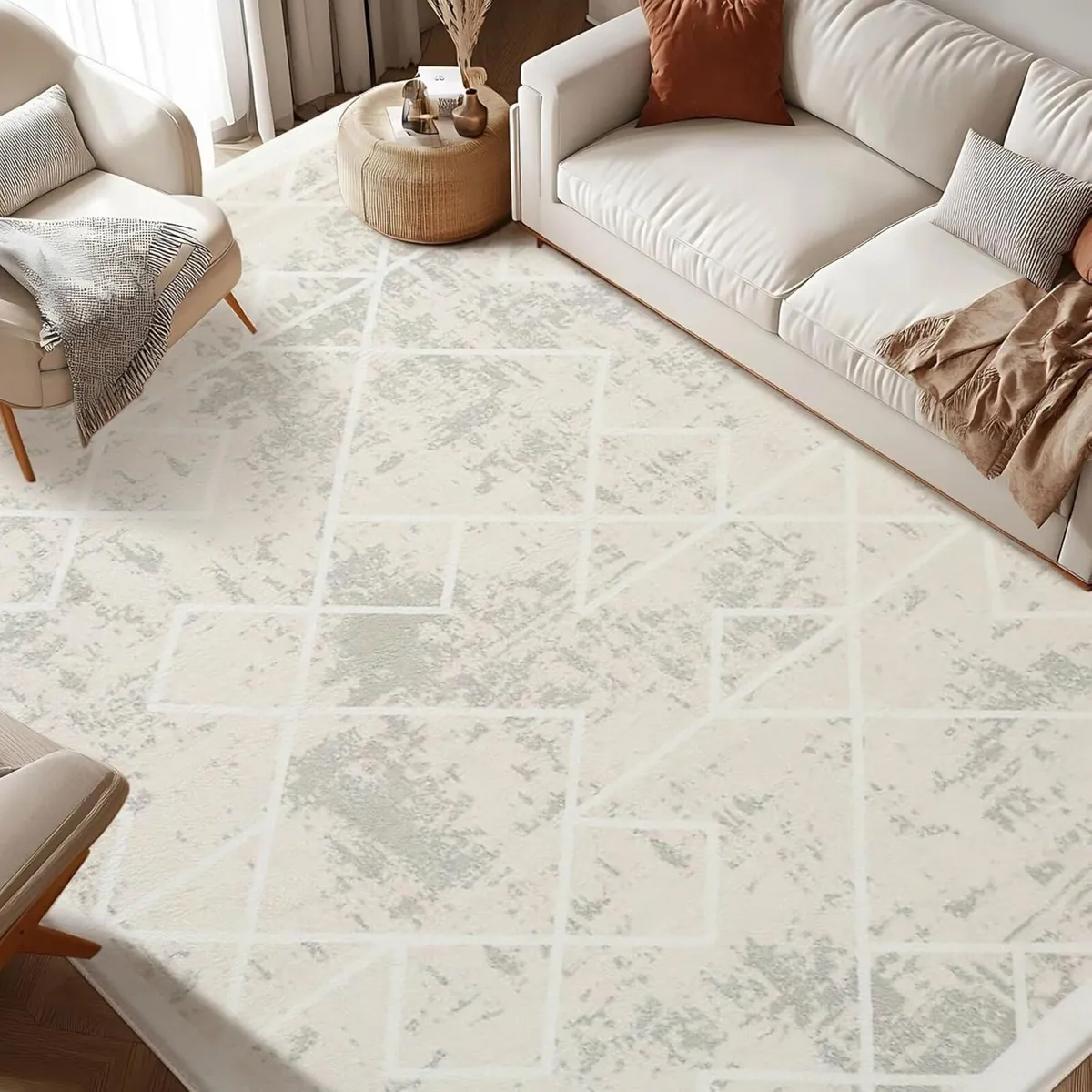 Rugs Living Room Bedroom Rug Modern Short Pile - Image 3