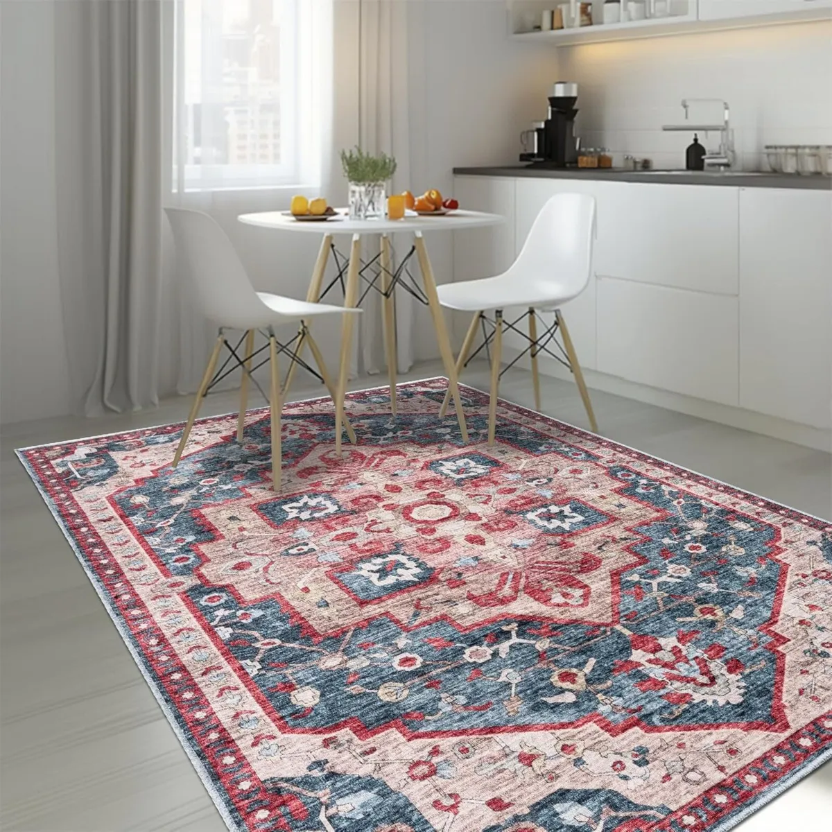 Machine Washable Rug -c Cotton Low Pile Carpet - Image 3