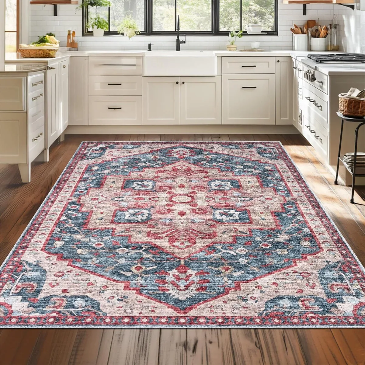 Machine Washable Rug -c Cotton Low Pile Carpet - Image 4