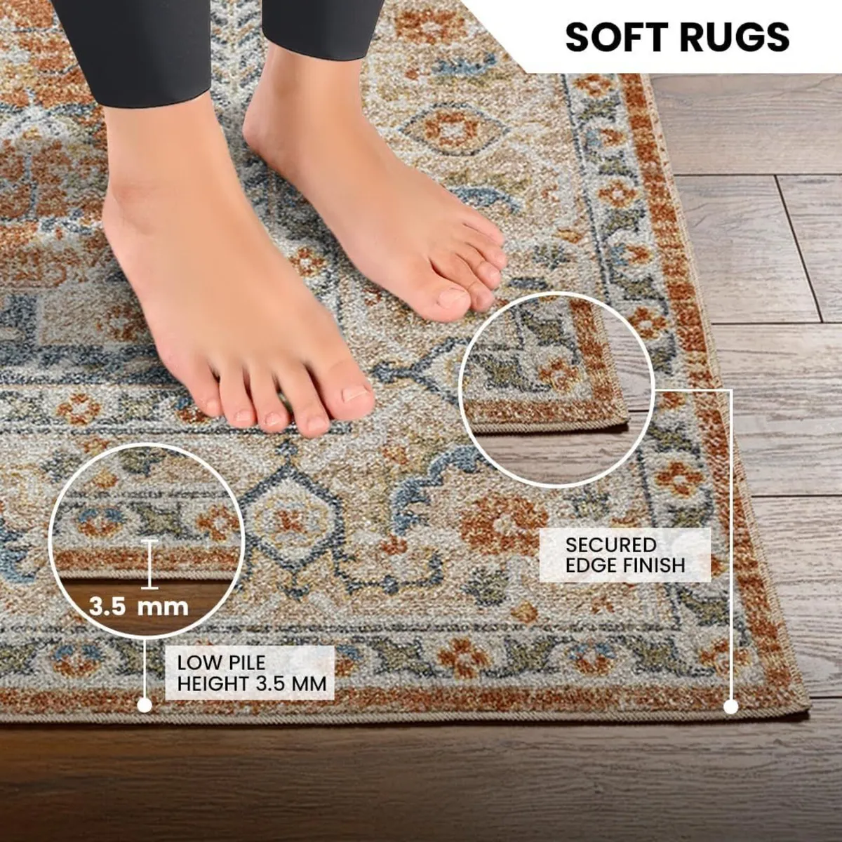 Dukan Machine Washable - Vintage Area Living Room - Image 4