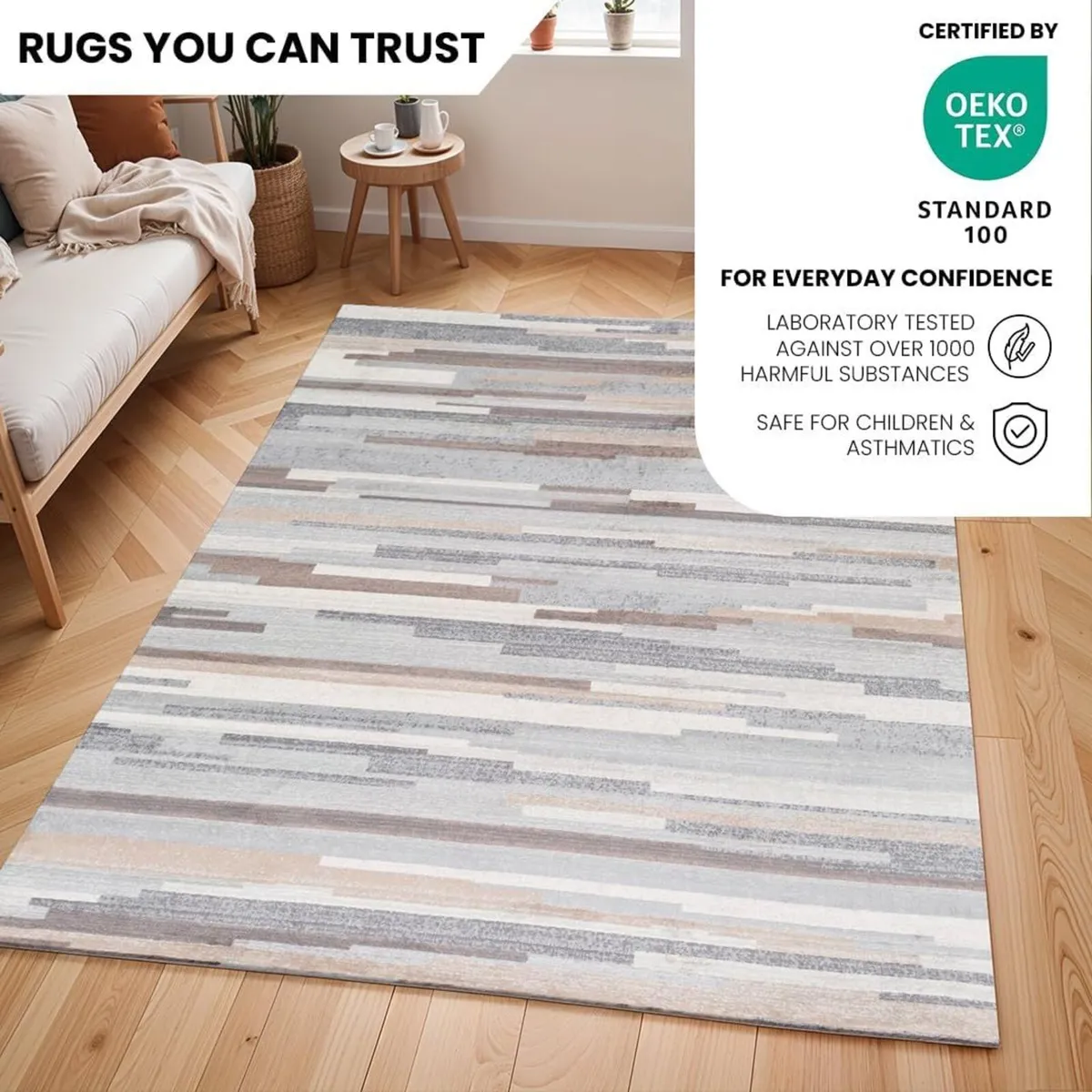 Granada Abstract Rug - Area Rugs Living Room - Image 3