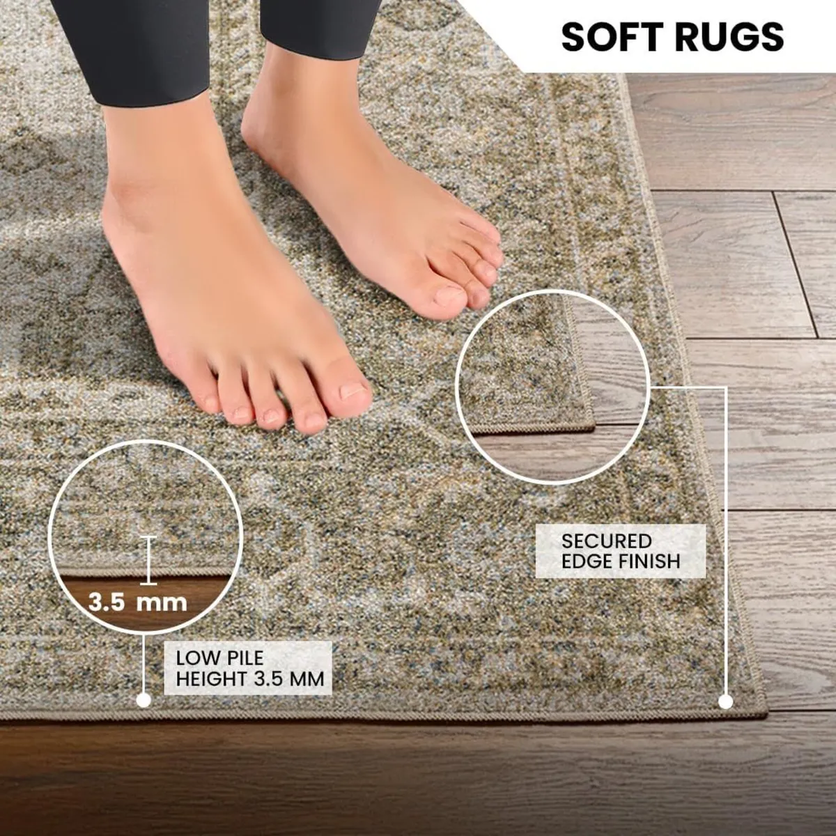 Dukan Machine Washable - Vintage Area Living Room - Image 4