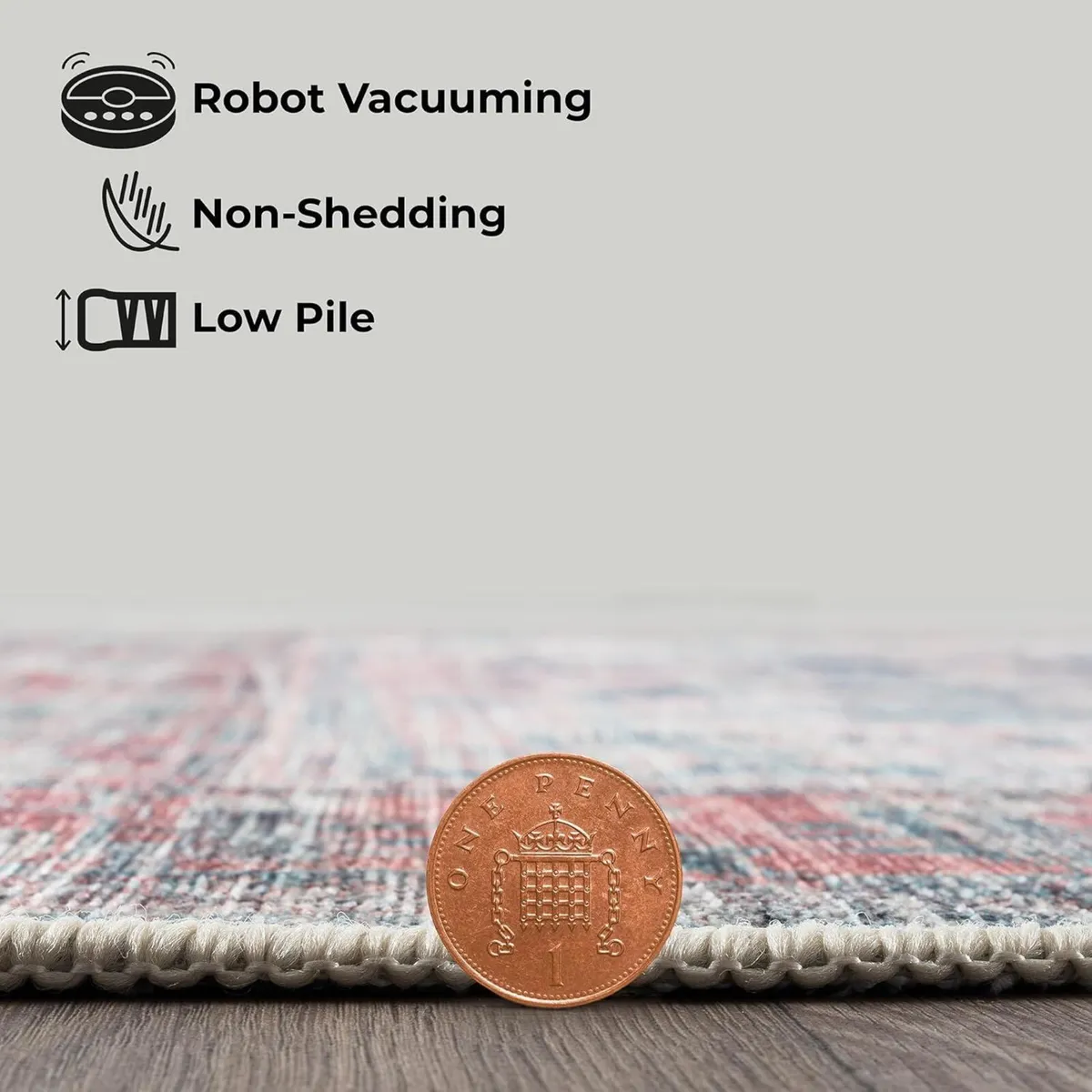 Machine Washable Rug 122x170cm 75% Recycled - Image 4