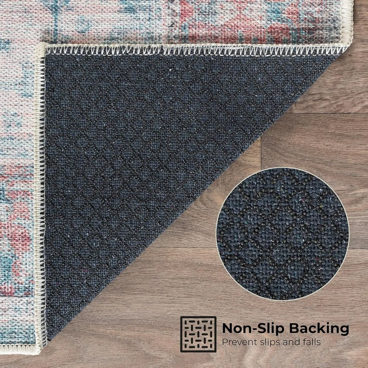 Machine Washable Rug 122x170cm 75% Recycled - Image 3
