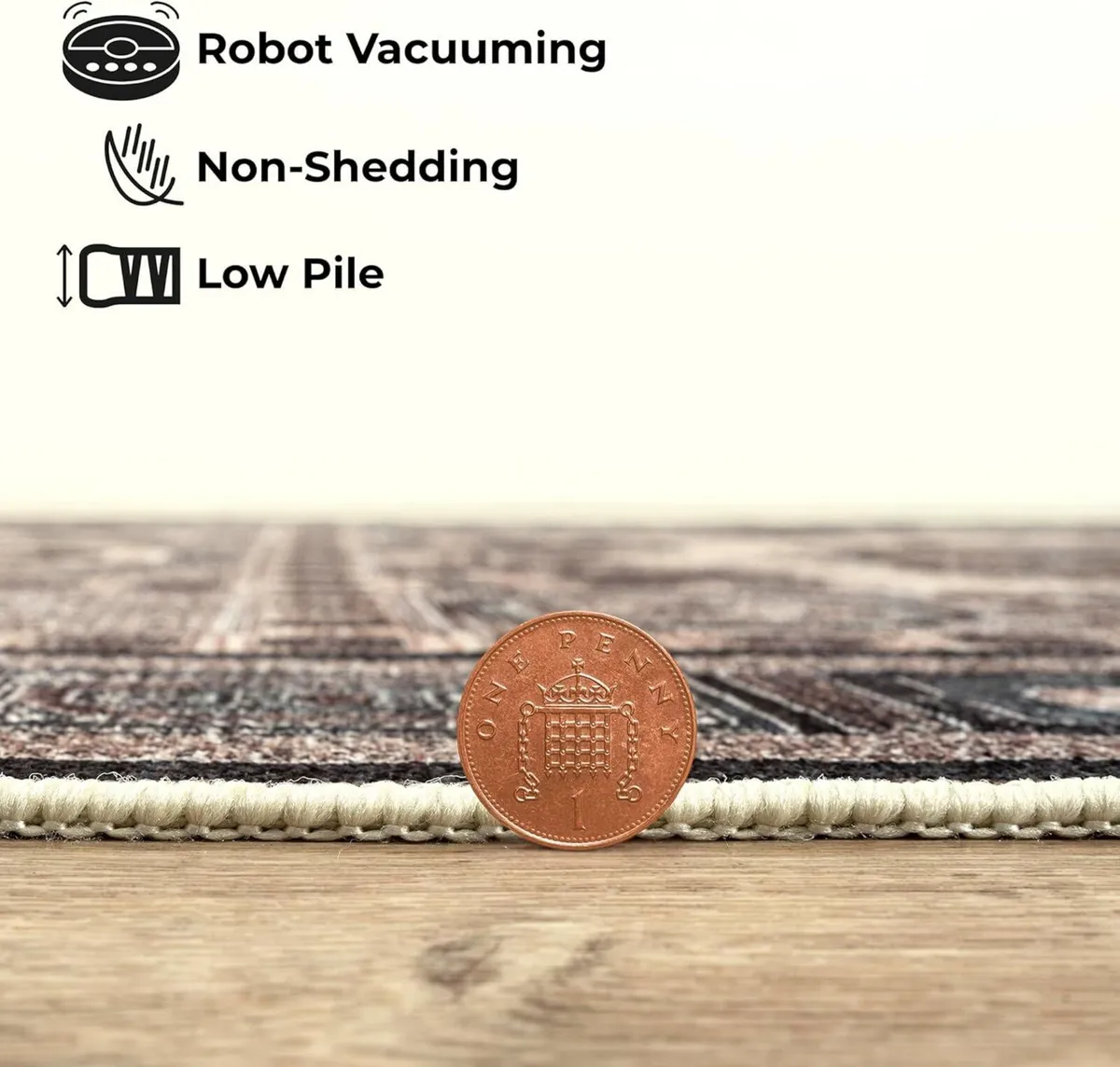 Machine Washable Rug 122x170cm 75% Recycled - Image 4